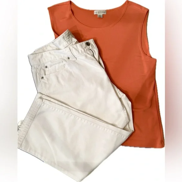 Ann Taylor LOFT Capris & Top Bundle - Picture 1 of 2